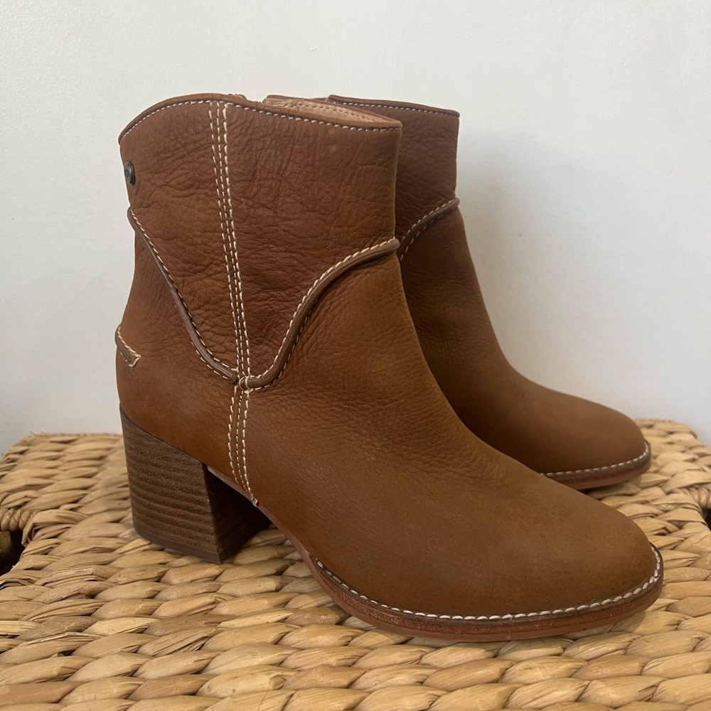 UGG suede heeled boots size 6